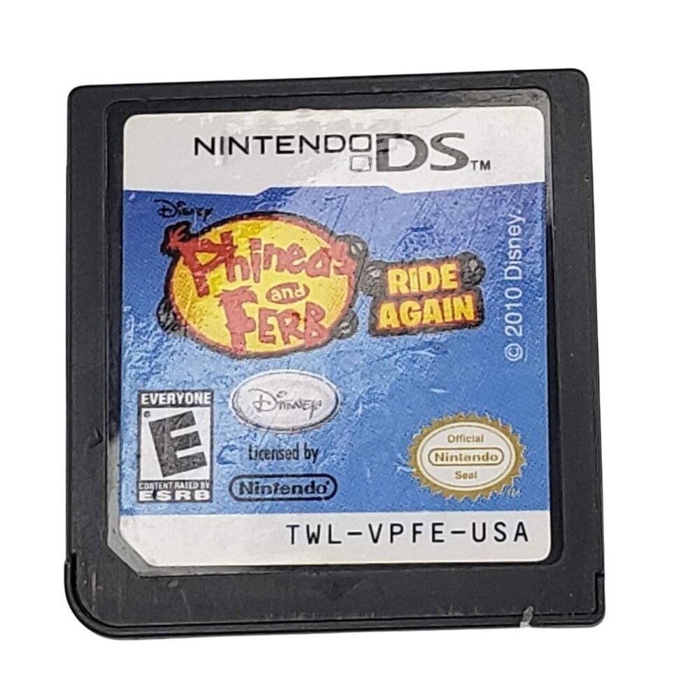 Disney Phineas & Ferb Ride Again Nintendo DS Game Cartridge